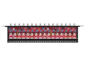 16CH PATCH PANEL SURGE PROTECTION POWER SUPPLY DISTRIBUTION UTP COAXIAL