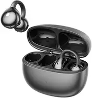 anbaole Open-Ear Bluetooth 5.4 Wireless Earphones, Hi-Fi Sound, ENC Call Noise Cancellation, Ear-Hook Bone Conduction, IPX5 Waterproof Mic, for iOS/Android (Black)