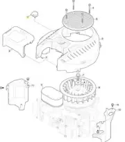 Handle Cover Air Filter Original Stiga Engine Three 635V 118551634/0
