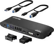 USB 3.0 Universal Docking Station for Windows, macOS, ChromeOS (Dual HDMI