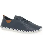 Lunar St Ives Womens Casual Shoes Mid Blue 6 Uk/39 Eu