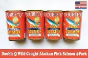 Double Q Wild Caught Alaskan Pink Salmon 4-Can Pack EXP 2028 FREE SHIPPING