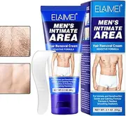 Intimate Hair Removal Cream,2.1oz Gentle Hair Removing Cream for Men Hand - Leg Hair, Hair Mild Formula Intimate Parts Smooth Hair Remover Cream Hamil