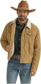 [Wrangler] Men's Corduroy Sherpa Lined Jacket in Wheat