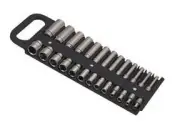 1/4” Magnetic Socket Holder, Black 40130 LISLE 40130 830451401300 Metal