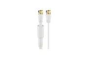 Goobay Flat SAT antenna cable (80 dB), 2x shielded, weatherproof - 10 Metres