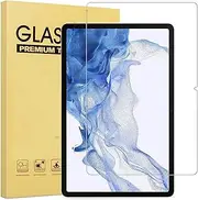 Hitee Screen Protector For Galaxy Tab Tab S9 Plus 2023/S8 Plus/Galaxy Tab S7 FE 2021 / Samsung Galaxy Tab S7 Plus 12.4 Inch, Tempered Glass Film SM-X810/X816B/X818U SM-X800/X806, High Response Scratch Resistant Clear