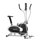 2 In 1 Elliptical Cross Trainer Exercise Bike With Resistance Bands