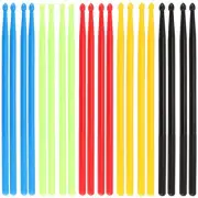 10 Pair 5A Nylon Drum Sticks, 16 Inch Non-slip Plastic Drumsticks Durable Mul...