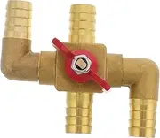 HAWILLOSCH 4-Way Automotive Heater Control Valve Brass Car Heater Core Bypass Kit Manual Temperature Management Easy Installation