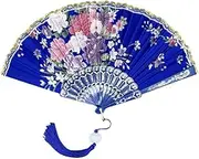 Chinese Style Vintage Silk Folding Fan Japanese Decoration Decorations Fans Dan Fan Room Gift Handmade R7a6 Crafts Hand