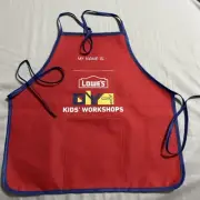 New Lowe's Kids' Workshops Apron DIY Kids Great For Costume Crafts Play