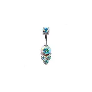 316L Stainless Steel Enchanted Aurora Borealis Navel Rings