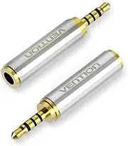 Vention 3.5mm Female to 2.5mm Male Audio Adapter Converter Premium Quality Headphone Earphone Headset 2.5mm to 3.5mm 3 Ring Jack Stereo or Mono(2 Pack) 3.5mm Female to 2.5mm Male