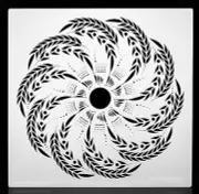 Harvest Grain Mandala. Multi-purpose / Multi-Use Airbrush Stencil. 11"x 11"