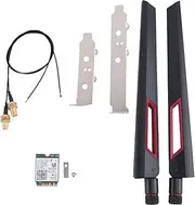Binxind Wi-Fi 6E AX210 Wireless Card 2400Mbps Bluetooth 5.2 Desktop Kit 802.11Ax 2.4G/5Ghz/6Ghz AX210NGW,with 10DBi Antenna