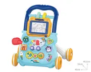 Baby walker toys baby multifunctional walking trolley anti-rollover newborn walking walker elephant drawing board