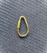 TINY 16 mm OD 14k Yellow Gold Link Lock Holder Jump Ring Charm Connector 20ga