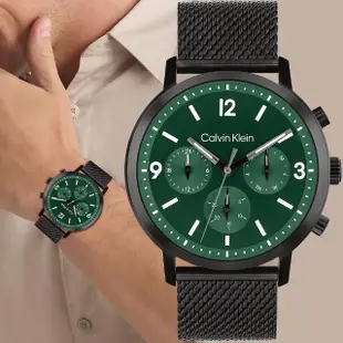 【Calvin Klein 凱文克萊】CK Gauge 日曆米蘭帶手錶-44mm(25200440)