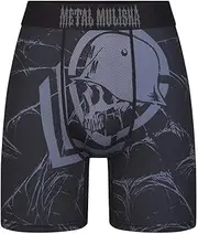 [Metal Mulisha] Men's Webbed Black Red Boxer Brief Underwear