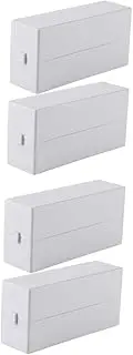 SOESFOUFU 2pcs Slot Nail Drill Bits Organizer Storage Box Durable Manicure Polishing Head Holder for Home Professional Use Lightweight Practical Design