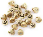 ANDRESLAD 10Pcs Brass Misting Nozzles Orifice Cooling Nozzle for Outdoor Garden Hose Systems Durable and Leak Design for Efficient Misting