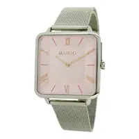 在飛比找momo購物網優惠-【MANGO】時尚方型超薄腕錶-MA6750L-10(粉紅色