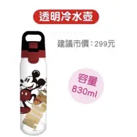 在飛比找蝦皮購物優惠-米奇透明冷水壺～830ml