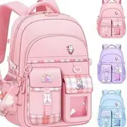 New Type of Lightweight Backpack Primary School Girls Children's Backpack Large Capacity Spine Protection Wholesale Waterproof