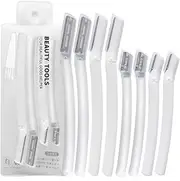 Whalrace Eyebrow Razor, 8PCS Dermaplane Razor, Dermaplaning Tool Quickly Removing Unwanted Peach Fuzz and Hair, Unisex Eyebrow Razor Kit, Razors for Women and Men