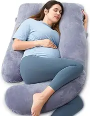 Pregnancy Pillow, U-Shape Body Pillow, 180cm Long Maternity Pillows, Maternity Pillow Support, Pregnancy Pillows for Sleeping, Pregnancy Back Pain Relief Pillow (Dark Grey)