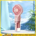 Handheld Mini Air Conditioner Portable Small Air Cooler Summer Gift (Pink) .