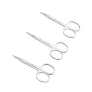 3pcs Small Eyebrow Scissors and Nose Hair Scissor, Beard Moustache Eyelash Na...