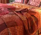 Kantha Single Patola Throw Indian Twin Blanket Handmade Coverlets Bedding Patch