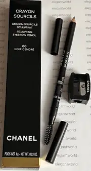 Chanel Crayon Sourcils Sculpting Eyebrow Pencil - 60 NOIR CENDRE with SHARPENER