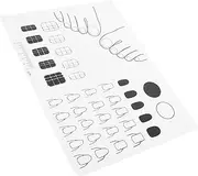 FOYTOKI Silicone Nail Mat Stamping Plate Nail Polish Coloring Practice Pad Manicure Tools Guide Transfer Table