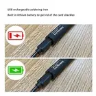 Soldering Iron Kit Cordless Electronic Welding Pen USB Rechargeable Adjustabl