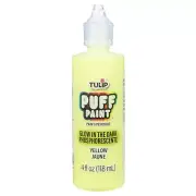 Tulip Dimensional Fabric Paint 4oz-Glow - Yellow