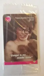 Austin Powers Goldmember #18/25 Sealed 2002 Chip Promo Tazos Dizks Tags (201)
