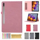 Leather Flip Stand Case For Samsung Galaxy Tab S10 UltraS9FE+/S9/S8/S7/A9+/A8