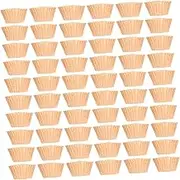 GRADENEVE 1000pcs Brown Cupcake Liners Natural Baking Cups for Muffins Truffles Showers Weddings Birthday Parties Greaseproof Round Design for Easy Serving