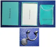 Tiffany & Co Sterling Silver SCREWBALL KEYRING W/ TAG SS Screw Ball Lock