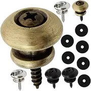 Hoement Guitar Strap Lock Button Set Locking Guitar Straps for Acoustic Bass Ukulele