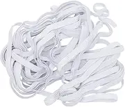 KALLORY 1Roll DIY High Elastic Cord Wide Flat Elastic Ribbon for Garment Sewing Accessories Durable Stretch Elastic for Clothing Adjustments Crafting Costumes