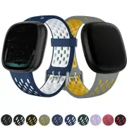 Wristband For Fitbit Versa 3 4 Sense 2 Band Breathable Bracelet Silicone Strap