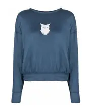 Maison Margiela Owl Print Crewneck Sweatshirt S,XS,L,M Blue