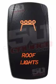 On Off Rocker Switch Roof Lights Orange Fit Ford Chevy Dodge Toyota Nissan truck