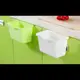櫥櫃門掛式垃圾桶塑料桌面收納盒廚房塑料袋收納創意儲物盒 (10折)