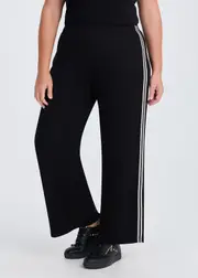[TS] Taking Shape Natural On The Go Wide Pant Size 16 in Black, Viscose - Plus Size Women's Clothing Black