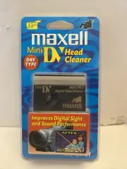 Maxell Mini DV Head Cleaner Dry Type Video Cassette MDV/HC1 Factory Sealed
